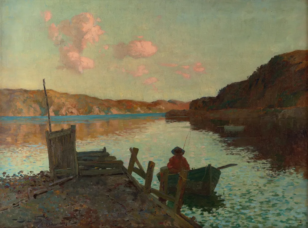 Evans Bay, by James Nairn, oil, 1897