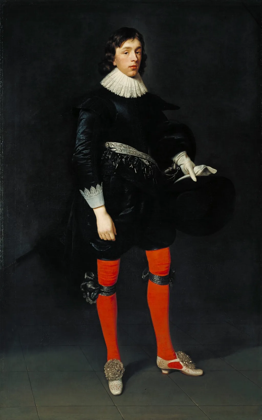 James Hamilton, Earl of Arran, Aged 17, by Daniël Mijtens, oil, 1623