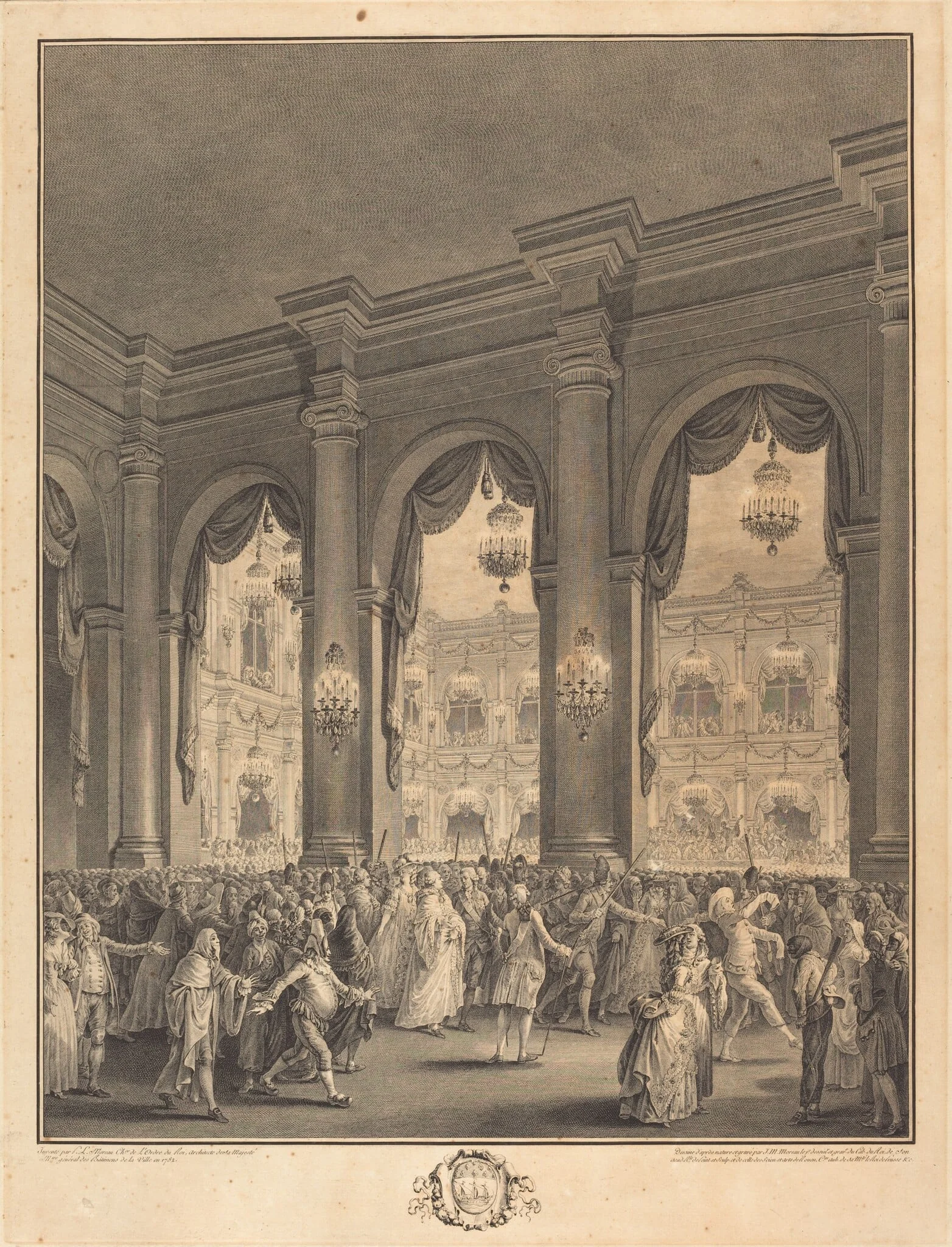 Le bal masqué, detail