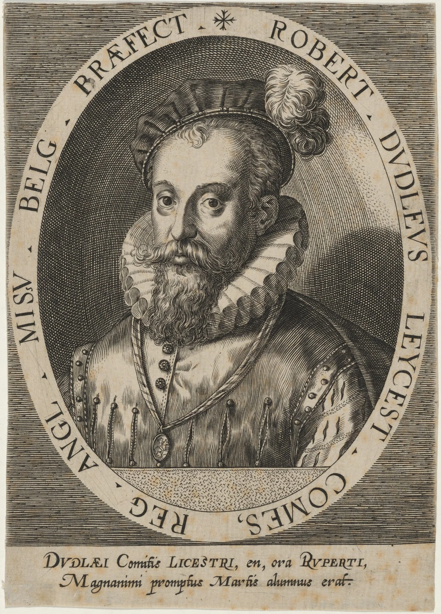 Robert Dudley, Earl of Leicester, detail