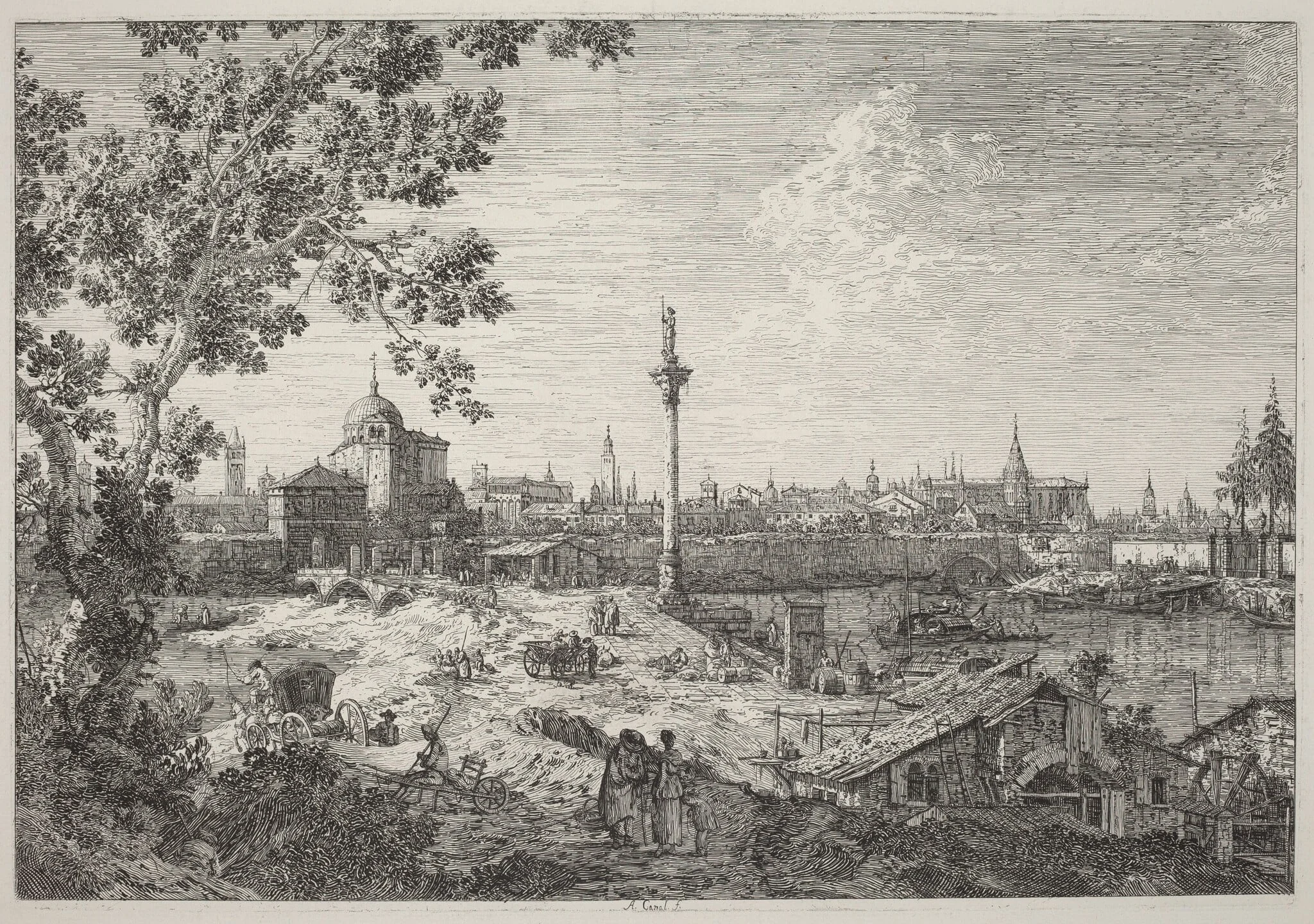 Imaginary View of Padua, detail