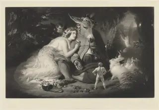 Midsummer Night's Dream, by Samuel Cousins, ink, 1856