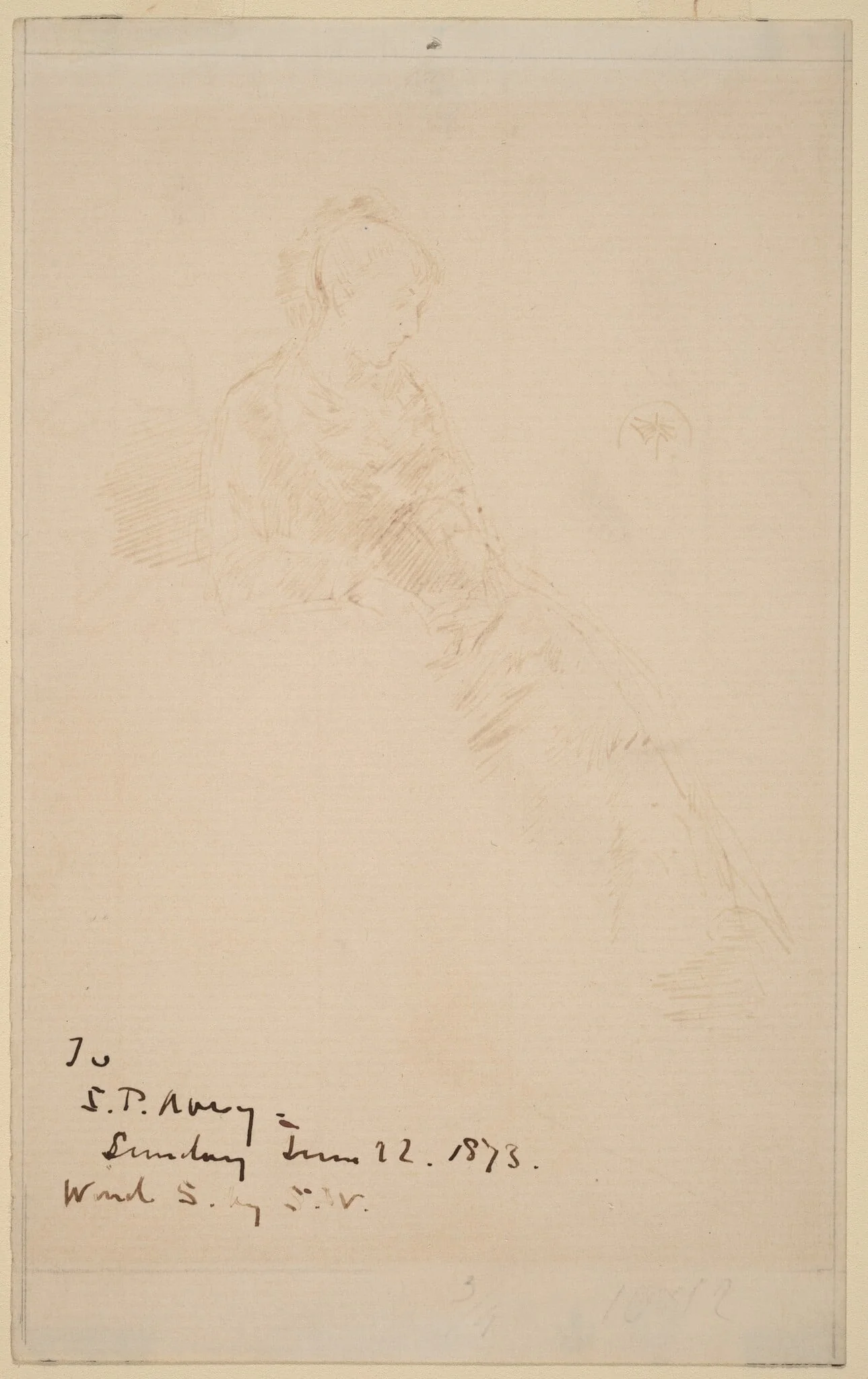 Sketch of Maud, detail
