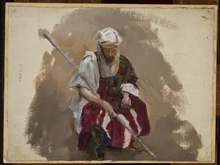 Maryino – Portrait in African costume, by Jan Ciągliński, unspecified, 1901