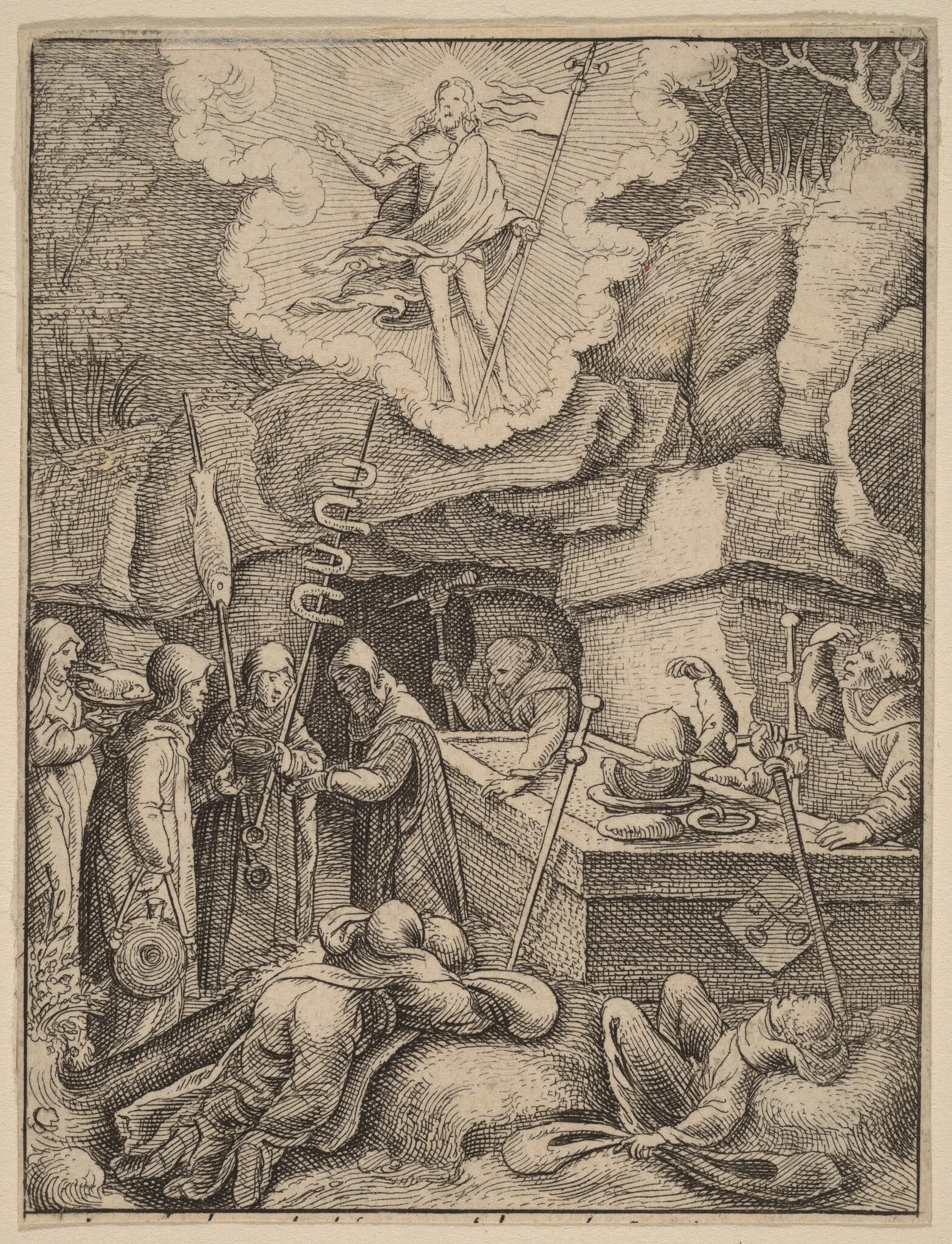 The Resurrection, detail