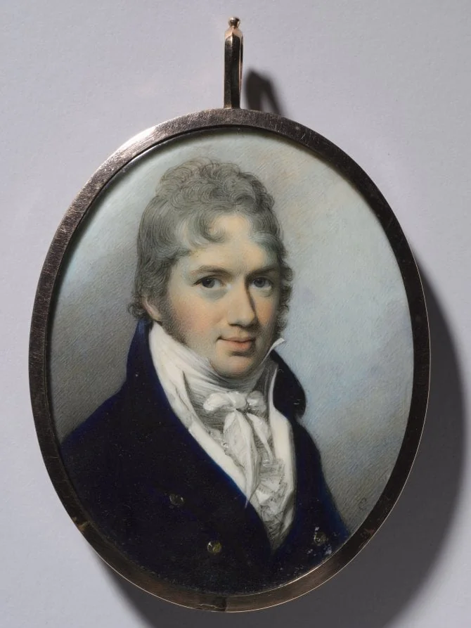 Portrait of Sir Thomas Baring, 2nd Baronet, detail