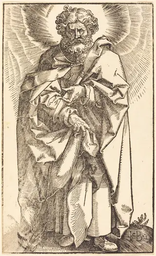 Saint Bartholomew, by Hans Baldung Grien, ink, 1519