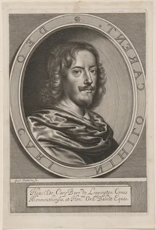 Henry Carey, Earl of Monmouth, by William Faithorne, ink, 1656