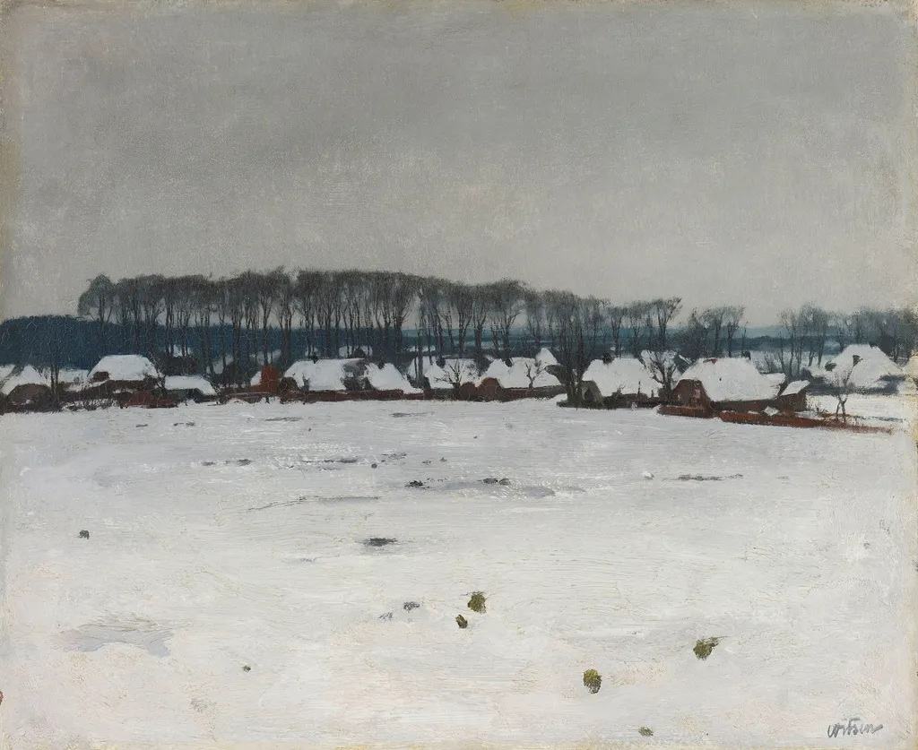 Winter Landscape, by Willem Witsen, oil, 1903