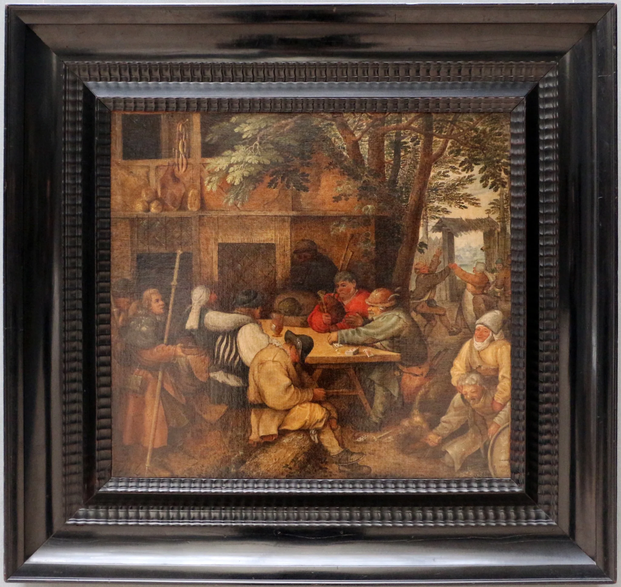 peasants at a table (Roelandt Savery), detail