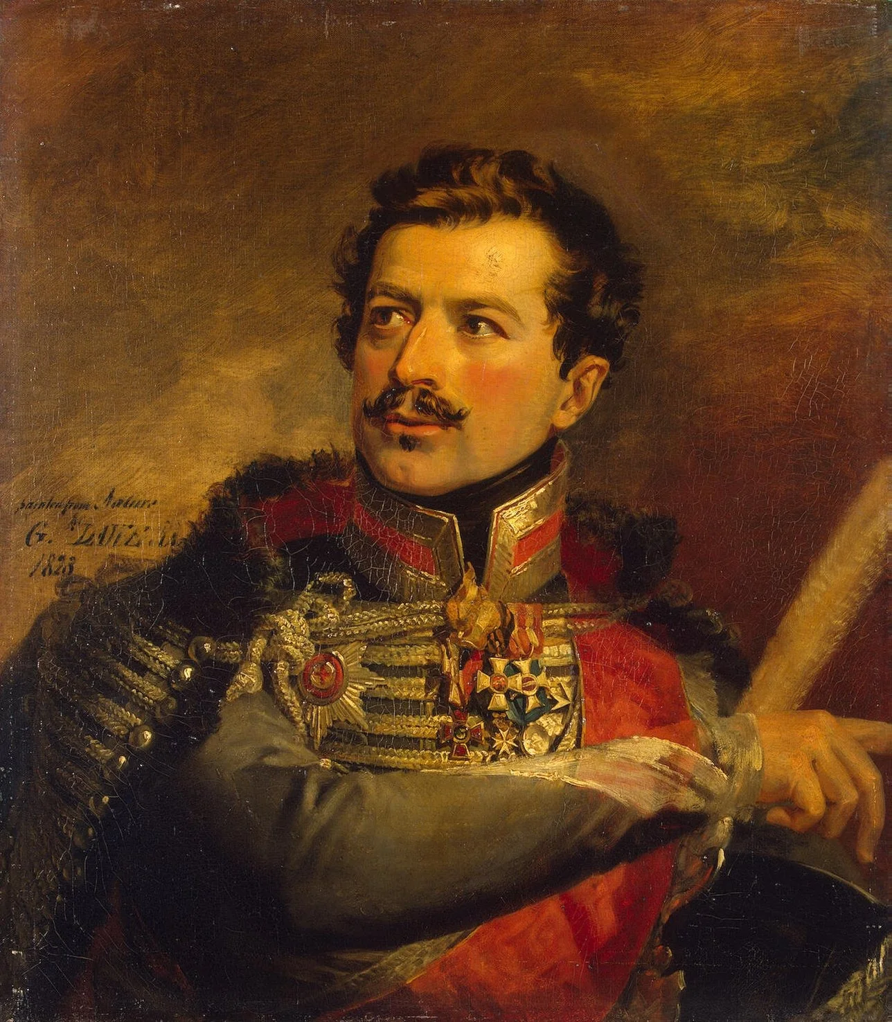 Portrait of Alexander N. Seslavin (1780-1858), detail