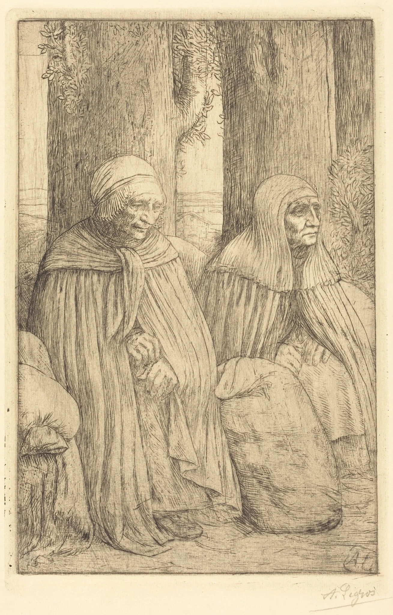 Peasants (Paysannes), detail