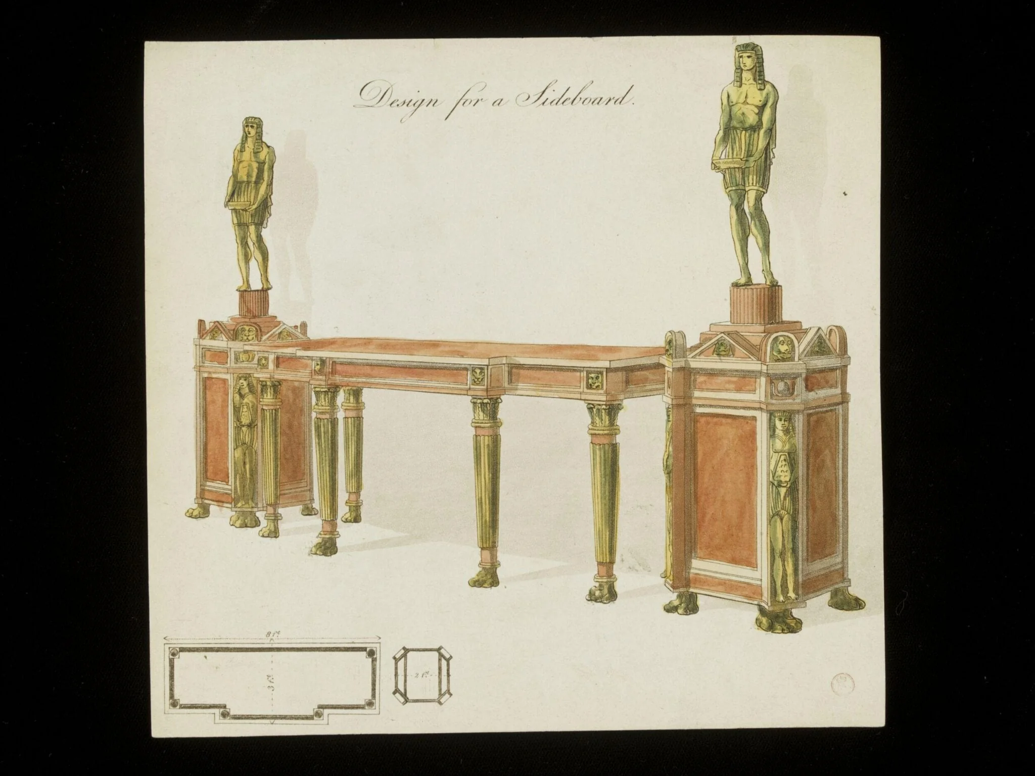 A Collection of Designs for Household Furniture and Interior Decoration, detail