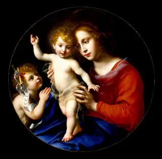 Virgin and Child with the Infant Saint John the Baptist, by Carlo Dolci, unspecified, 1661