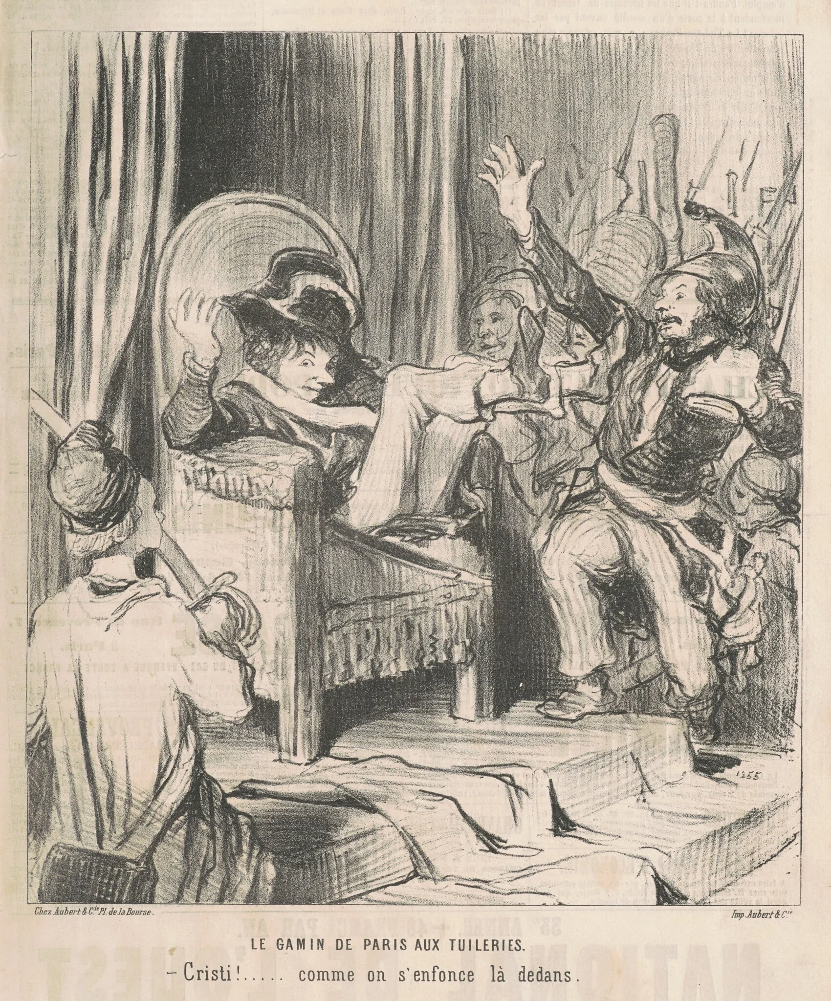 Le Gamin de Paris aux Tuileries, detail