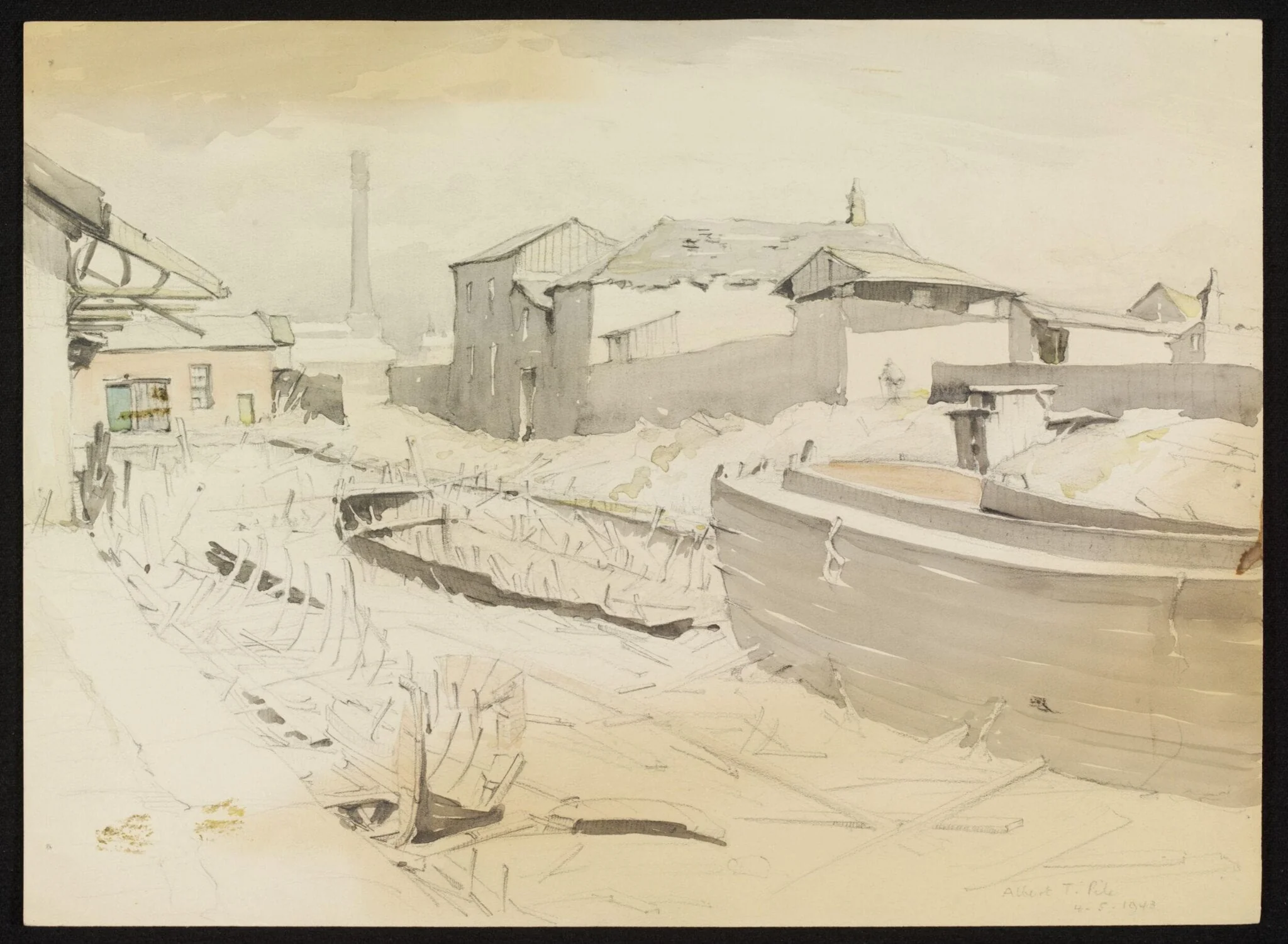 An old part of the Ship Canal, Quay Street, Manchester, detail
