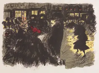 The Square at Evening, by Pierre Bonnard, 1899