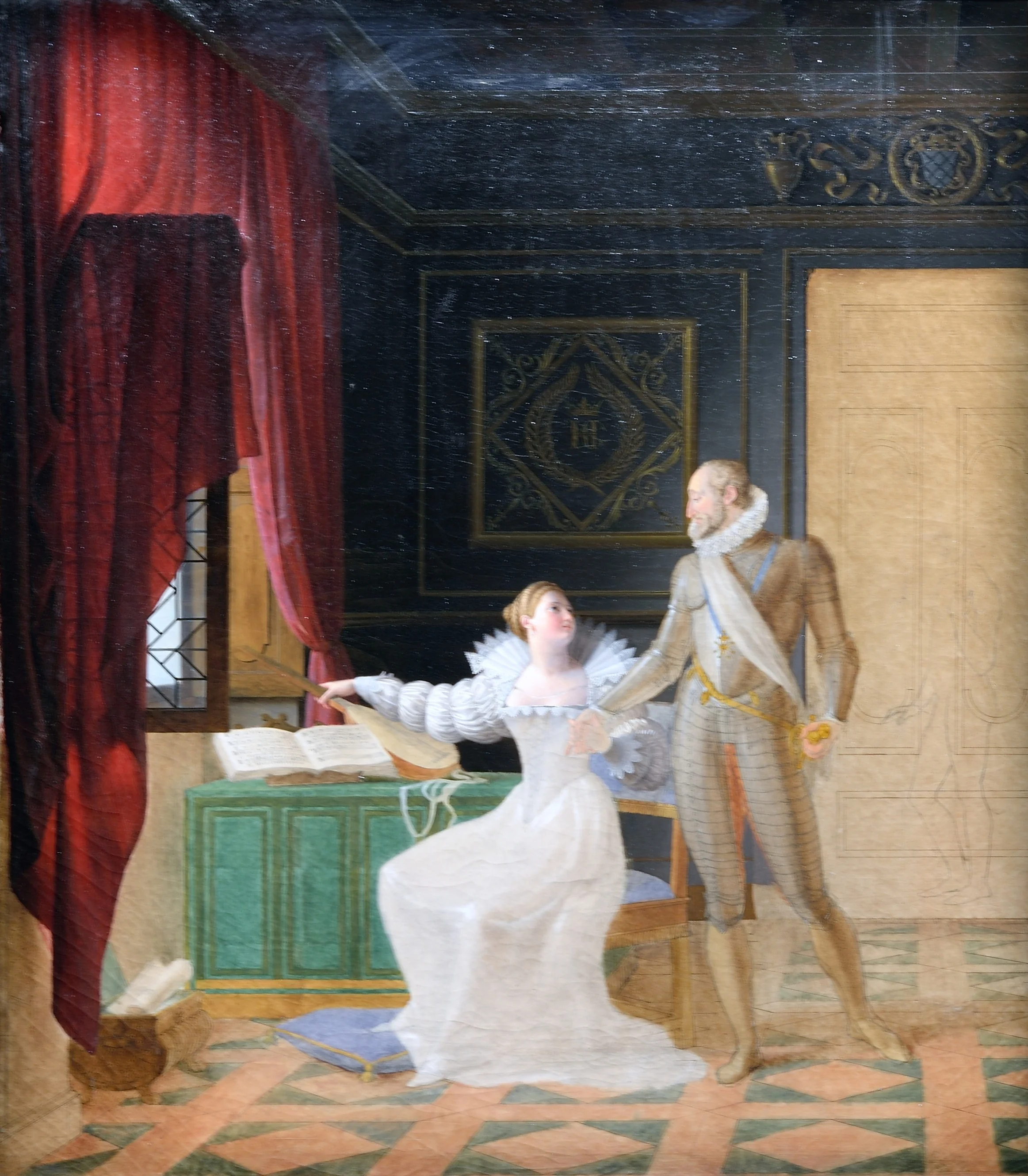 Henri IV chez Gabrielle d’Estrées, detail
