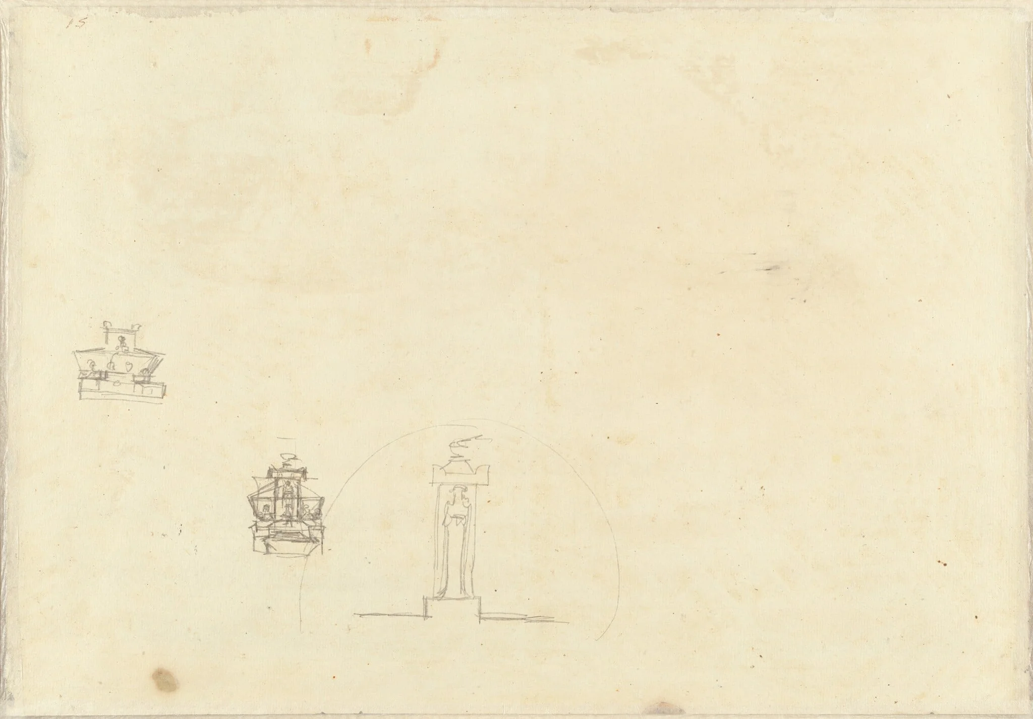 Sketches of Tombs, detail