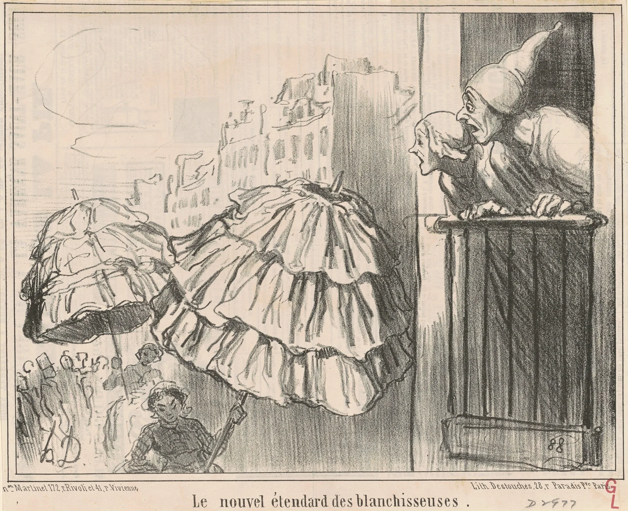 Le nouvel étendard des blanchisseuses, detail
