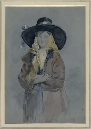 Miss Louisa Oakley, by Octavius Oakley, watercolor, 1844