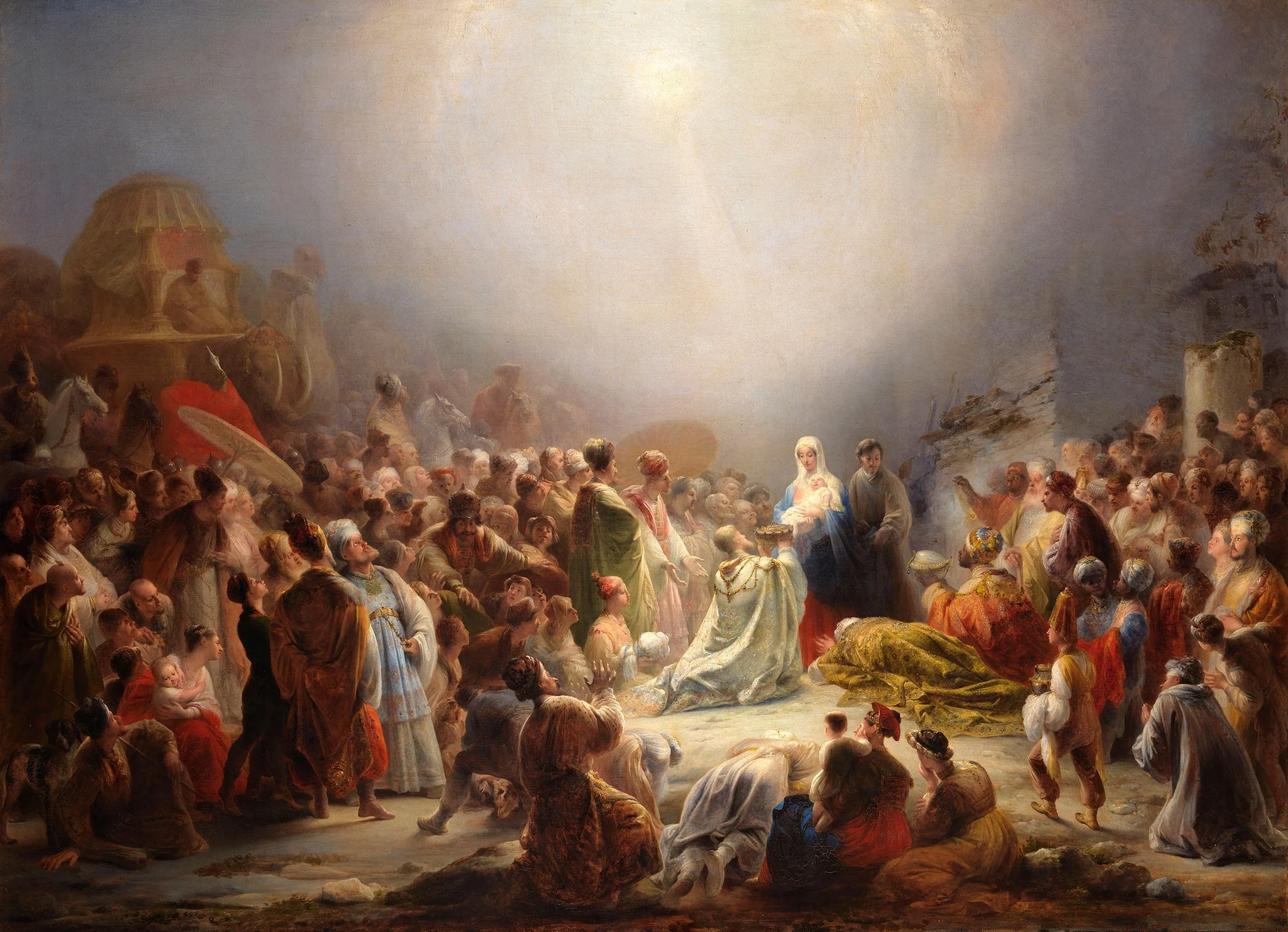 The Adoration of the Magi, detail