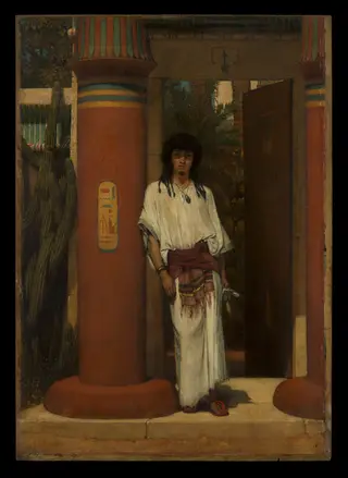 An Egyptian in a Doorway, by Lawrence Alma-Tadema, unspecified, 1865