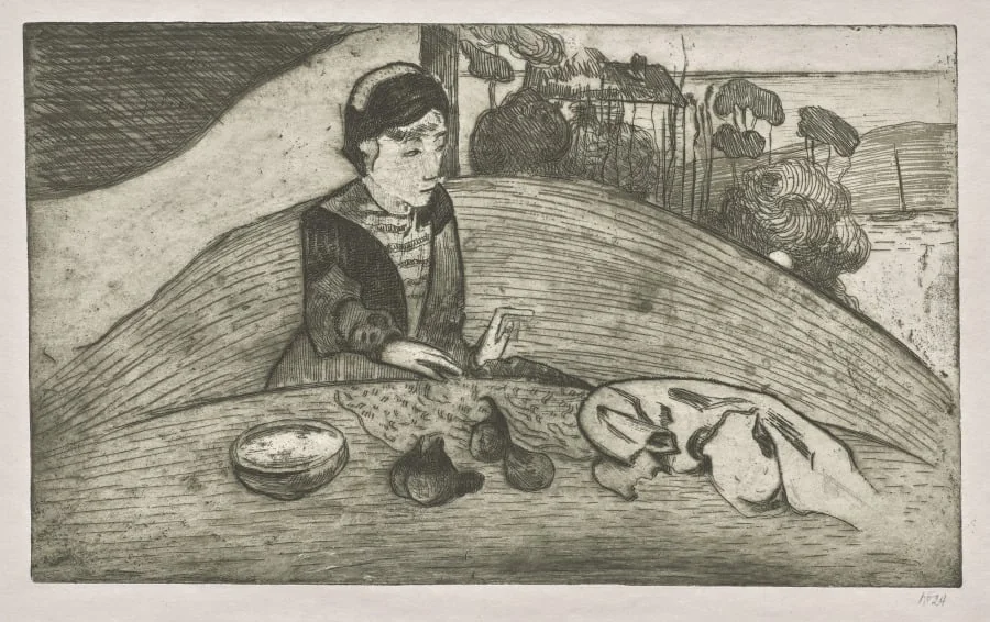 The Woman with Figs, detail