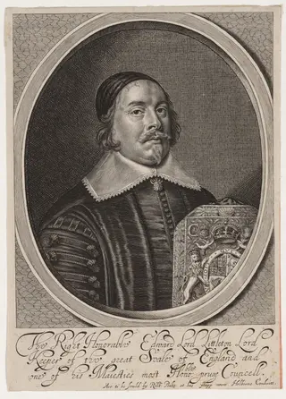 Edward, Lord Littleton, by William Faithorne, ink, 1659