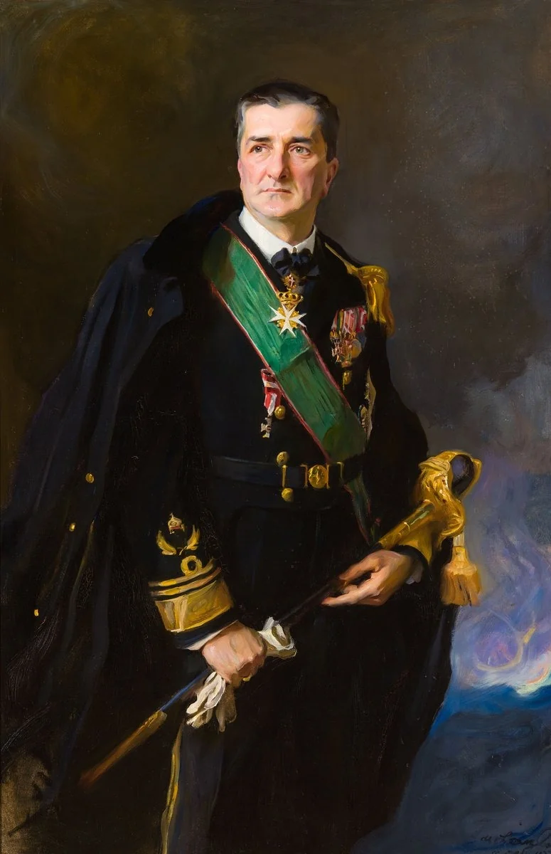 Portrait of Miklós Horthy, detail