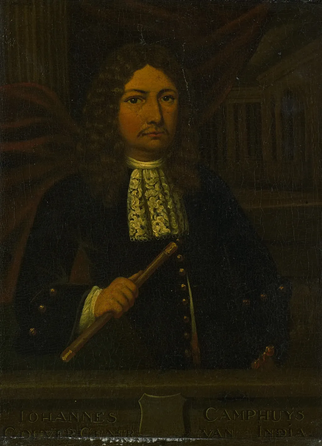 Portrait of Johannes Camphuys (1634-95), Gouverneur-generaal (1684-91), by Gerrit van Goor, oil