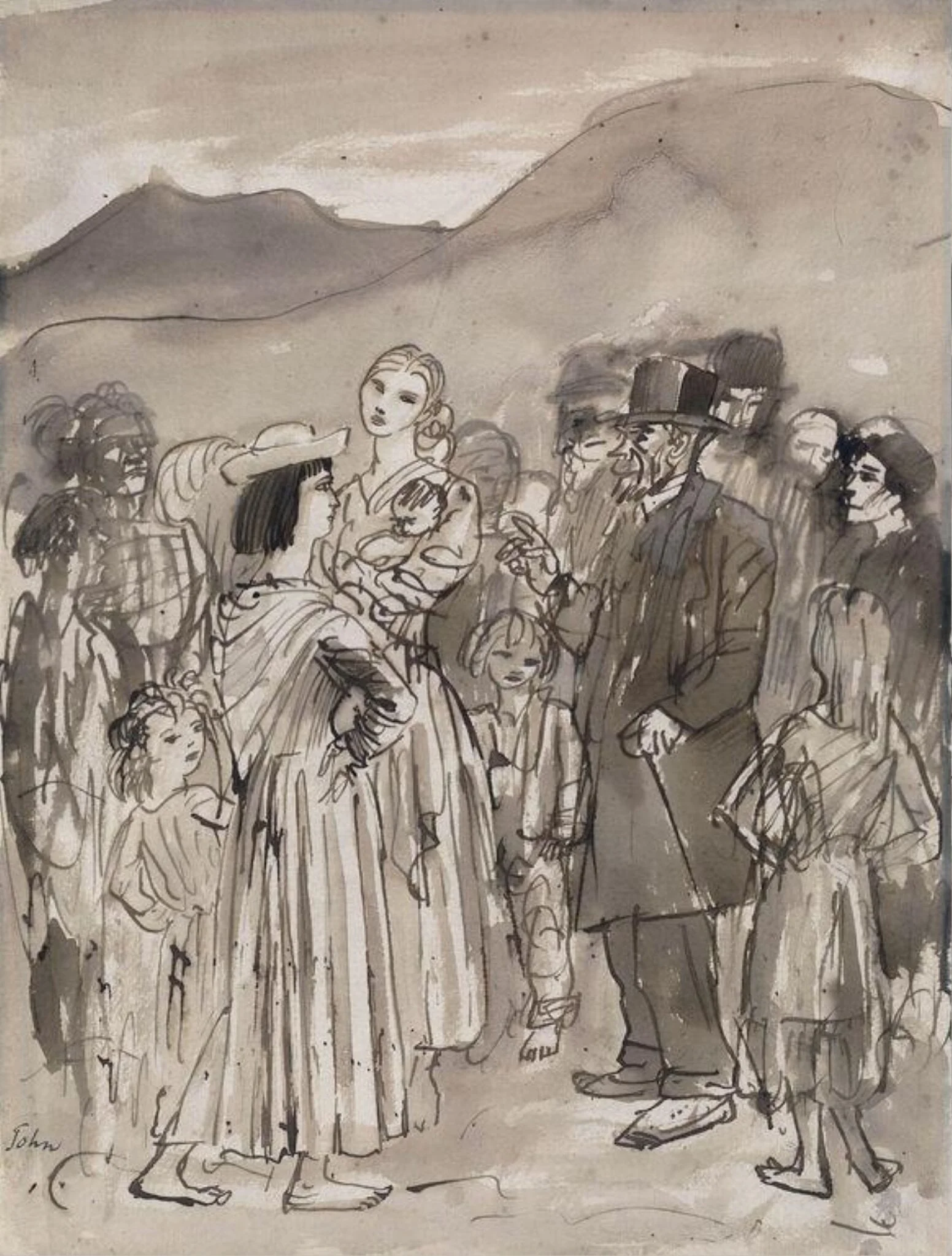 Mission to the Gypsies, detail
