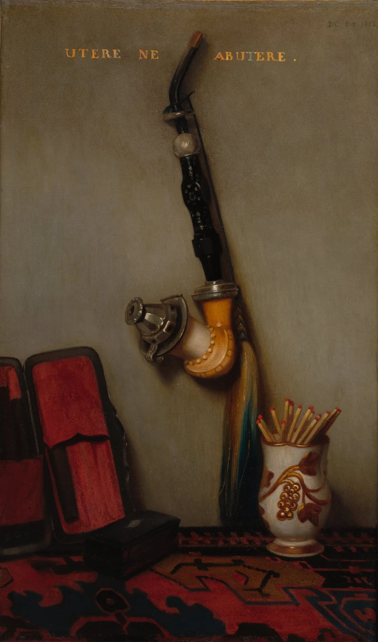 Still Life with Pipe and Matches, detail