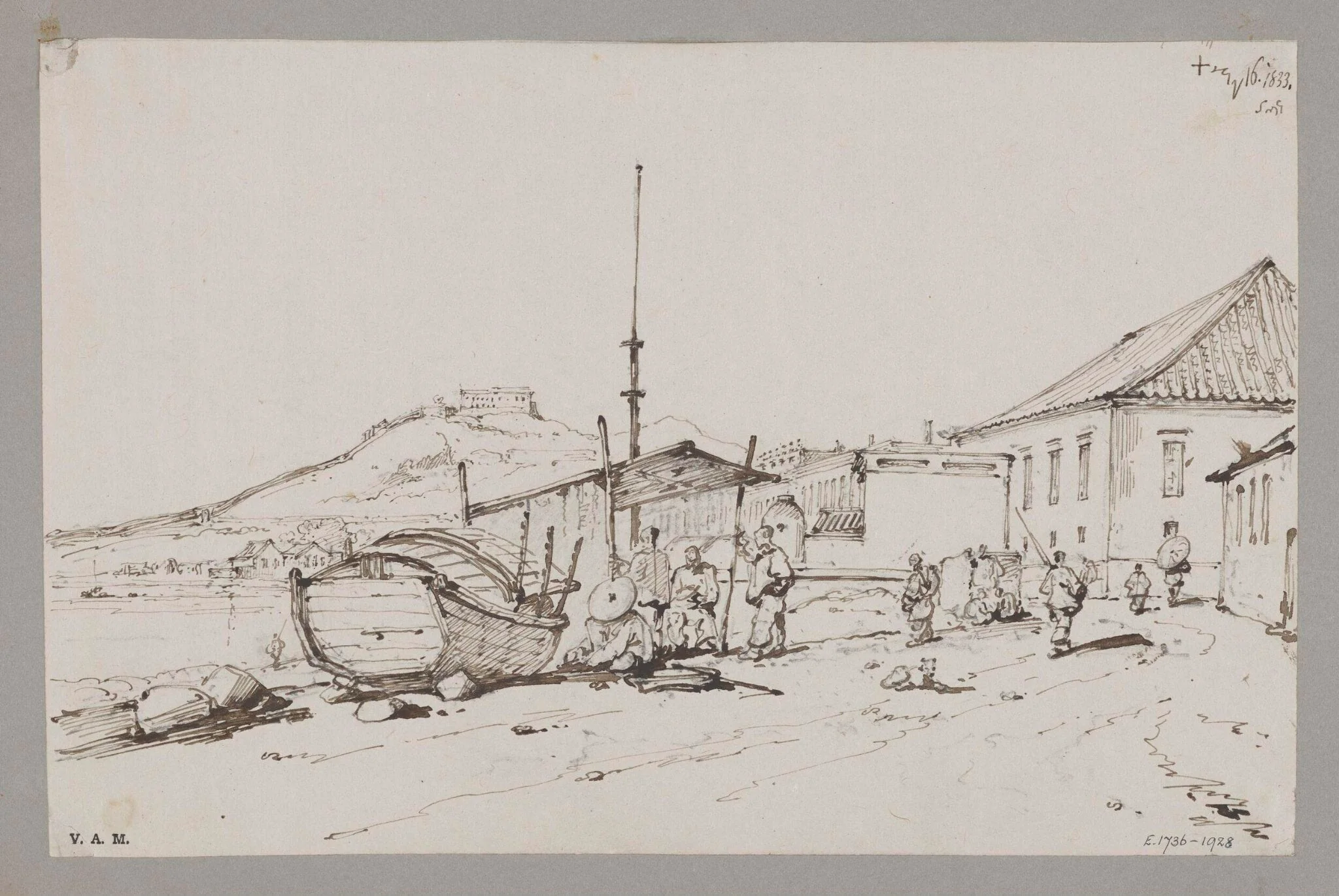 Governor's House, and part of the Praya Grande and Penha Hill, detail