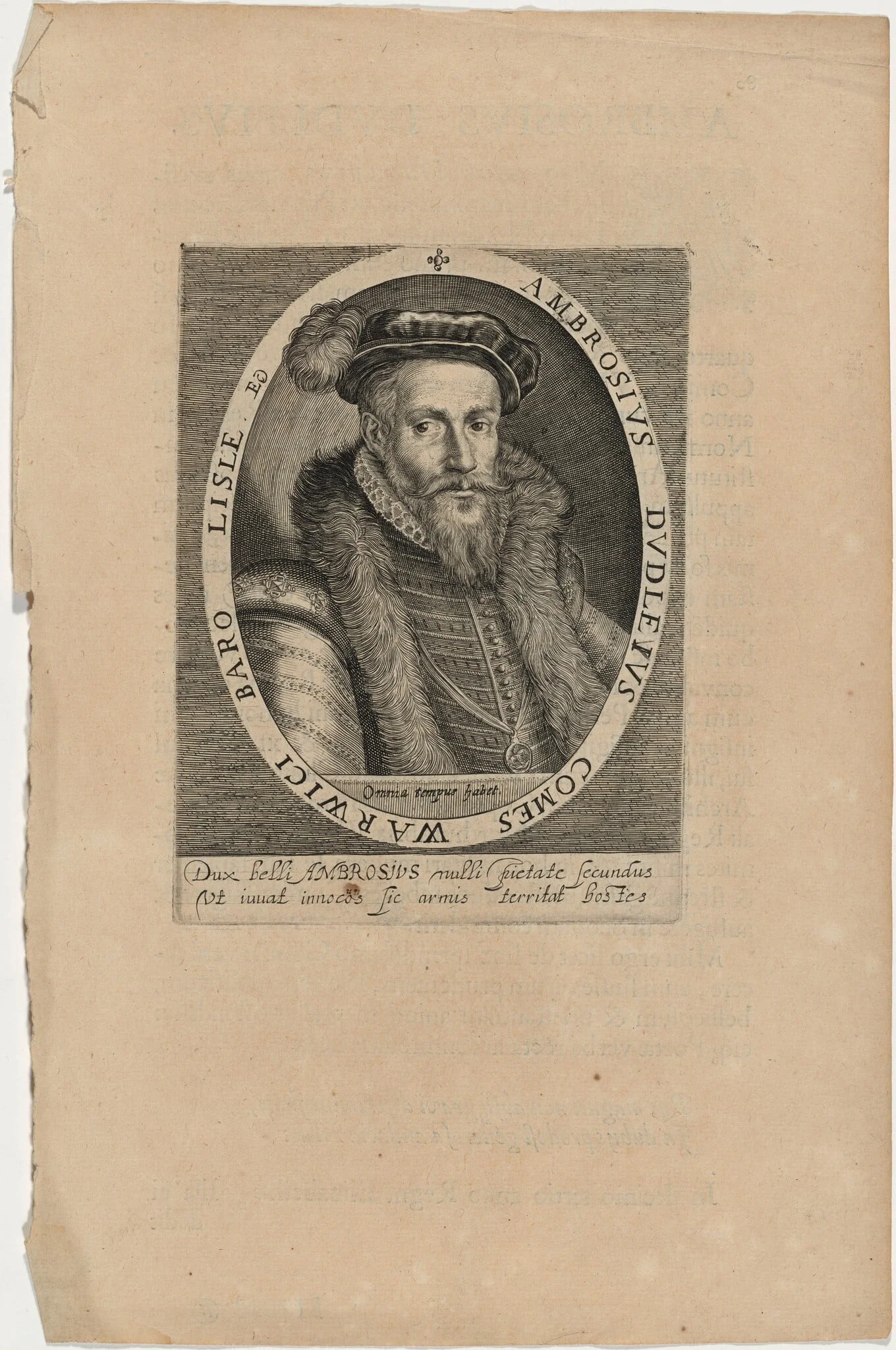 Ambrose Dudley, Earl of Warwick, detail