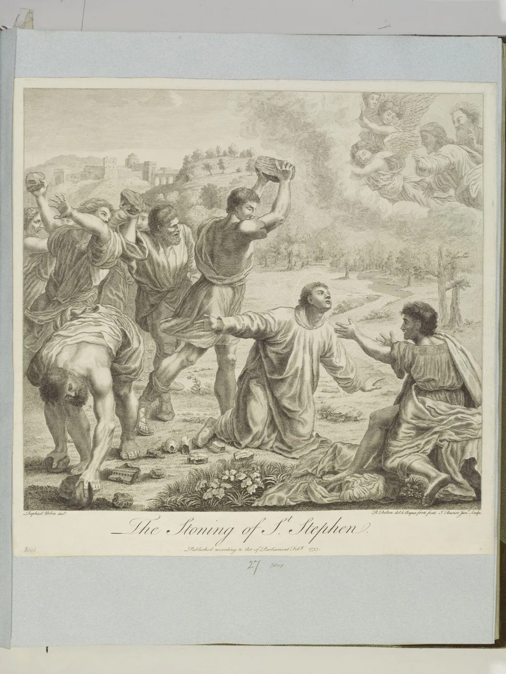 The Stoning of St. Stephen, by James Basire, 1850