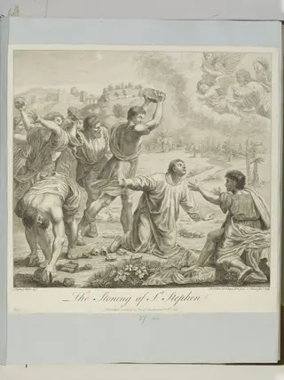 The Stoning of St. Stephen, by James Basire, 1850