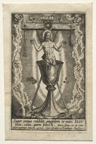 The Blood of the Redeemer, by Hieronymus Wierix, 1619