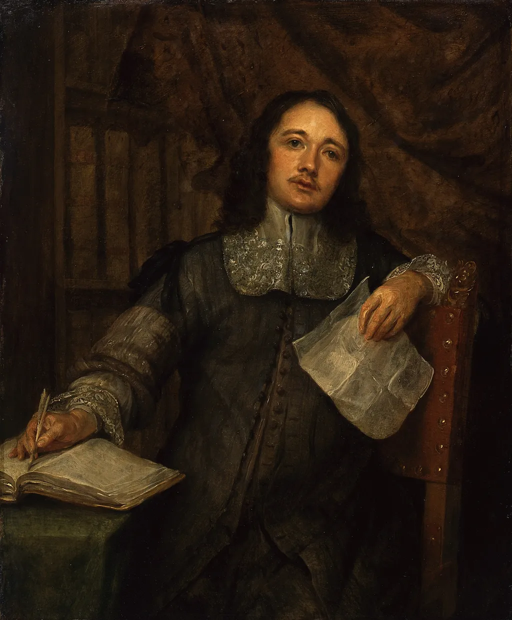 Portrait of Cornelis de Bie (1627-?), by Gonzales Coques, paint, 1662