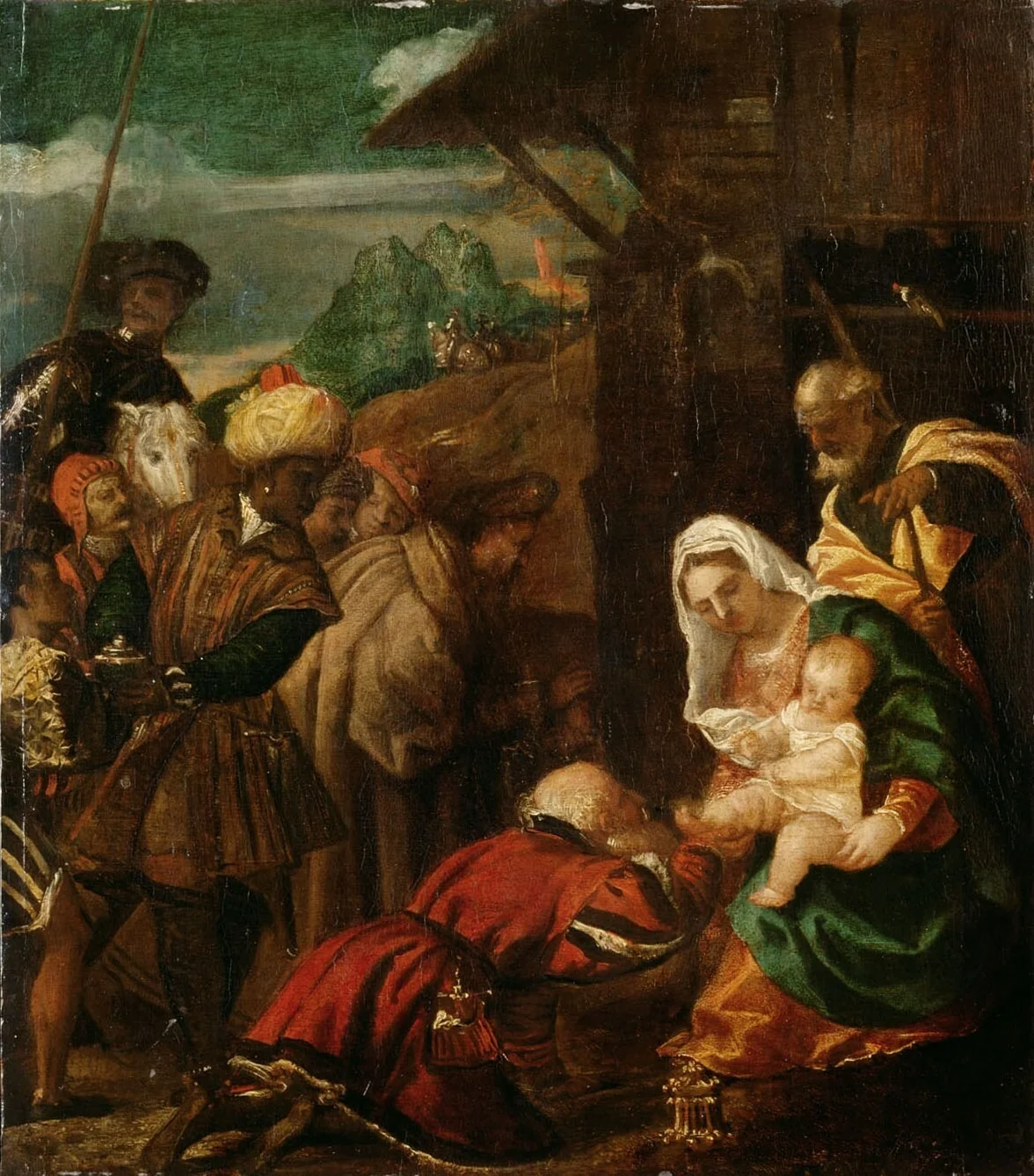 Adoration of the Magi, detail