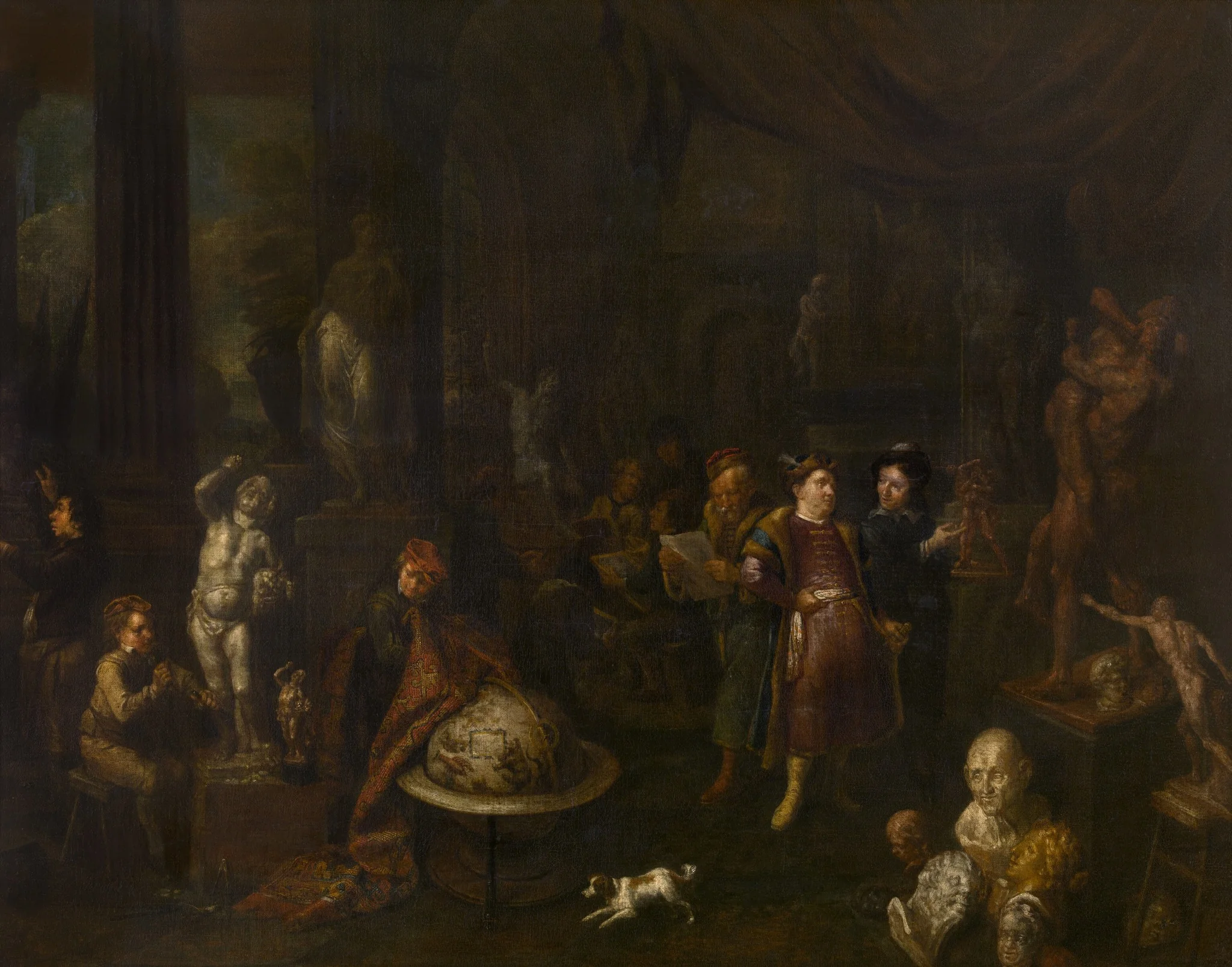 The Sculptors' Workshop, detail