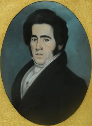 Portrait of Manuel J. de Guerrico, by Charles Pellegrini, unspecified, 1847