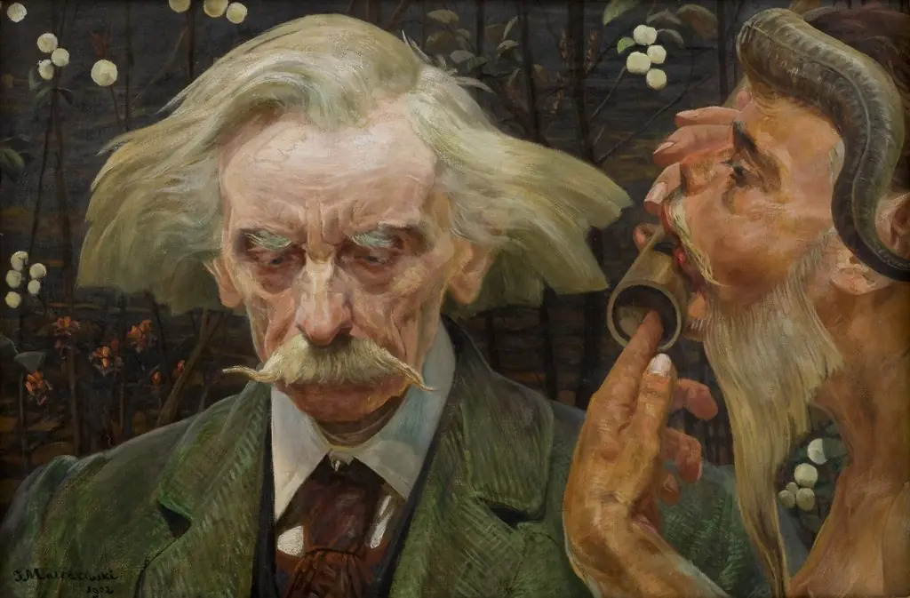 The Unknown Note, by Jacek Malczewski, oil, 1902