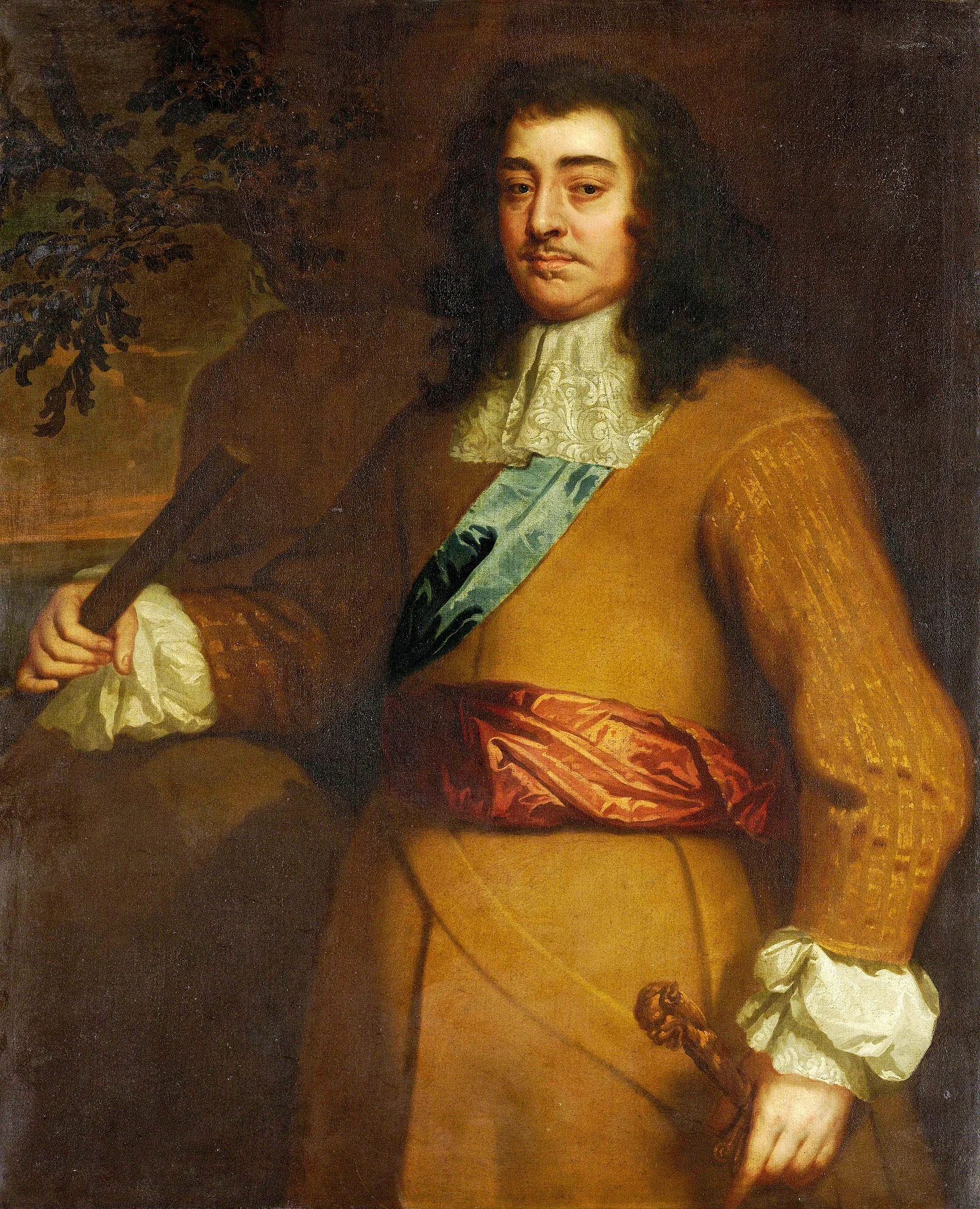 Portrait of George Monck, 1st Duke of Albemarle, English Admiral and Statesman, detail