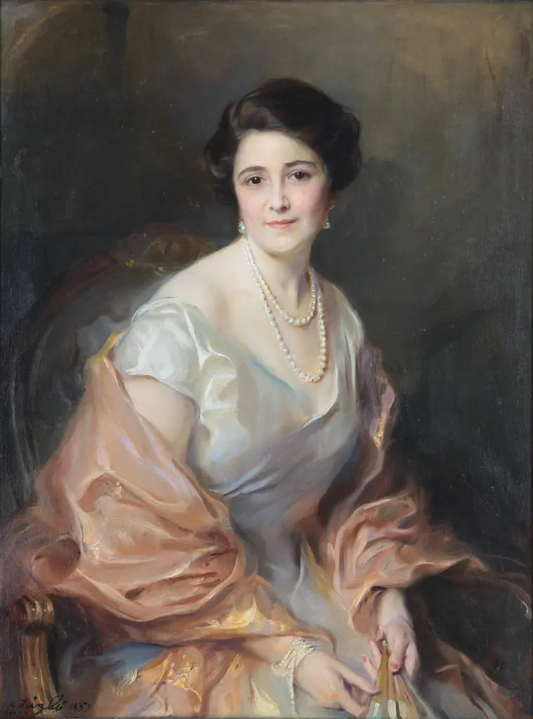 Portrait of Elizabeth Gottschalk de Hirsch, by Philip de László, oil, 1933