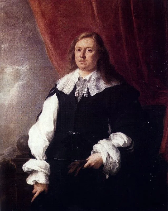 Portrait of Josua van Belle, detail