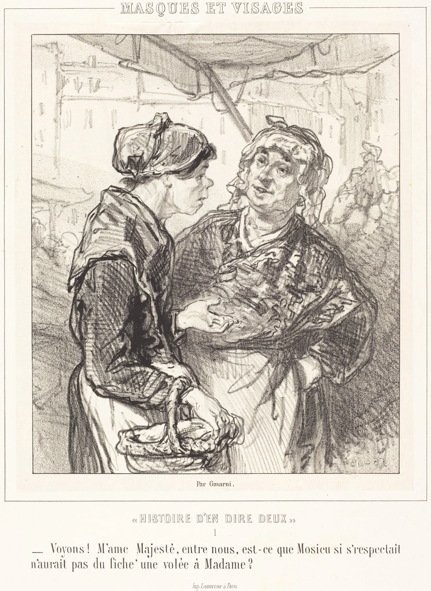"Voyons! Mme Majeste...", detail