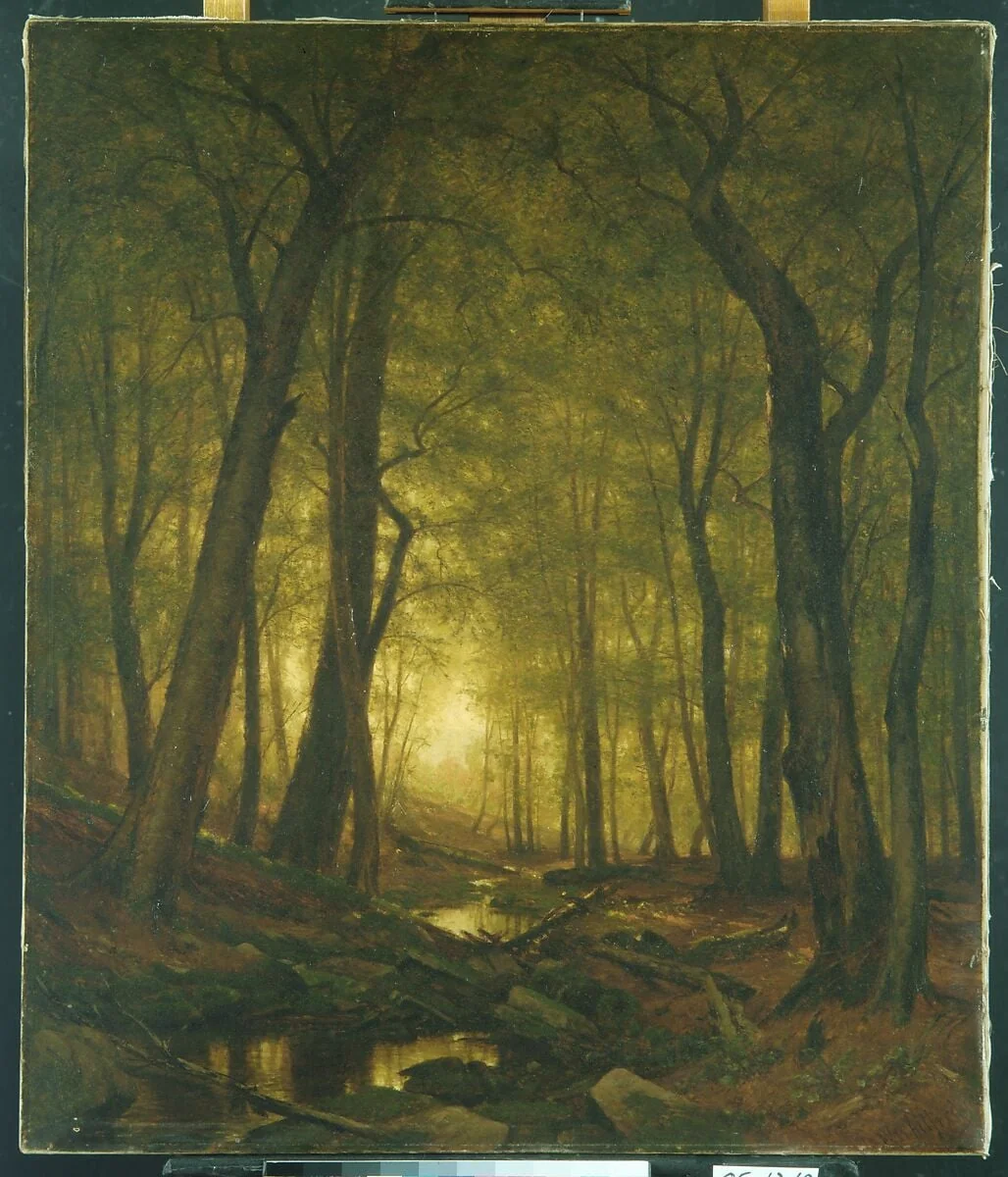 Evening in the Woods, detail