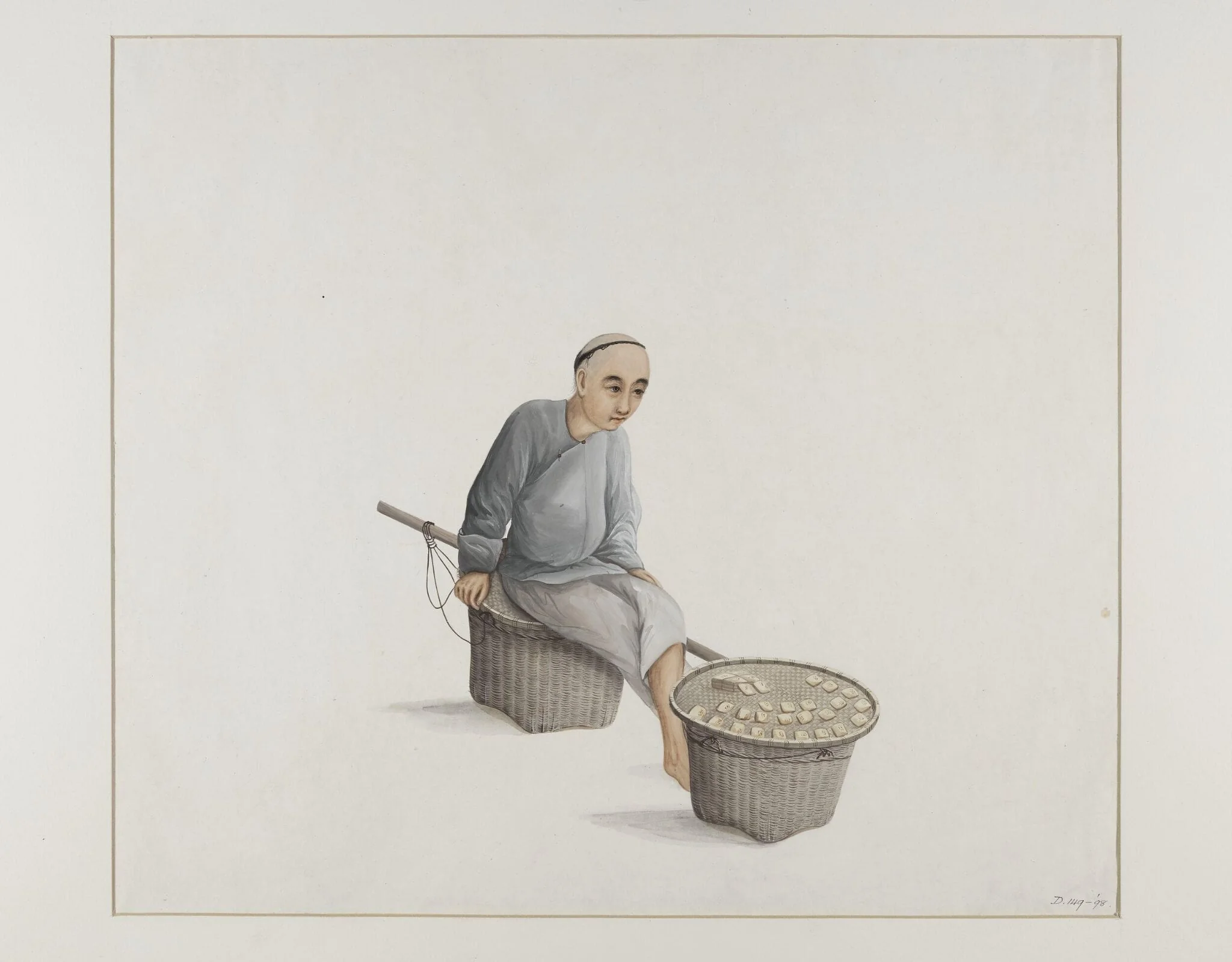 A Seller of Dried Bean Curd, detail