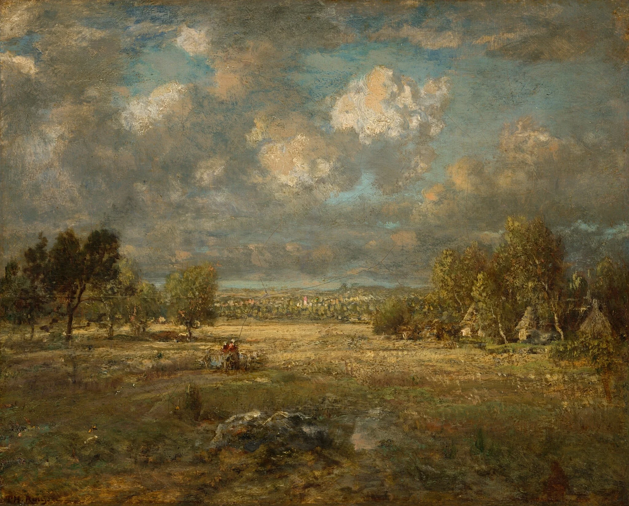 Countryside in Picardy, detail